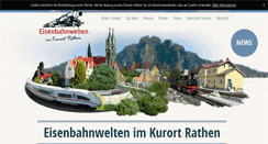 Desktop Screenshot of eisenbahnwelten-rathen.de